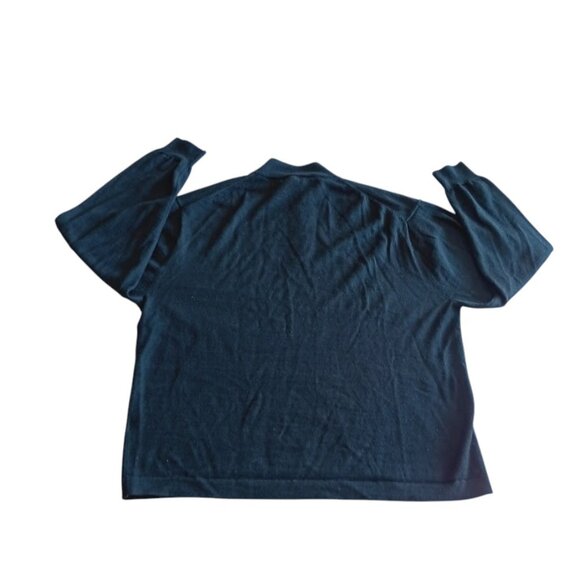 Men’s Quarter Zip Sweater Size SIZE 3XBlack Knit Pullover Casual Preppy - Picture 10 of 10